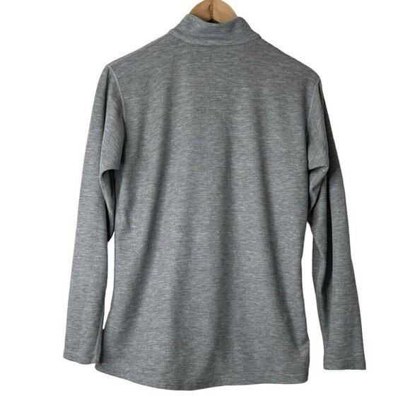 Marmot Pullover Mens Medium Grey 1/4 Zip Waffle Knit Base Layer Casual comfort - Picture 2 of 10